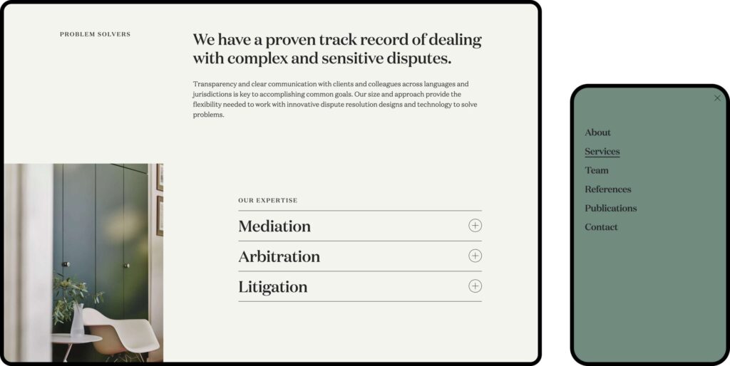 Responsive Webdesign für Rechtsanwalt