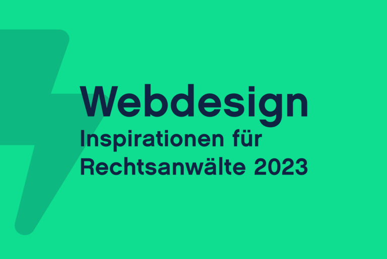 Webdesign Inspirationen für Rechtsanwälte 2023